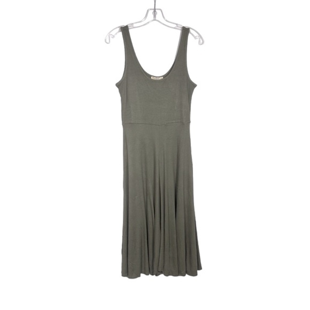 NEW Marine Layer Lexi Rib Fit&Flare Midi Dress Size M Stitch Olive